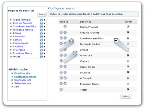 Configurar menu