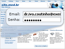 Login no Site Médico