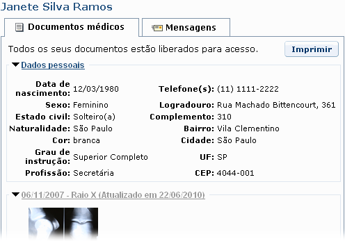 Documentos m&eacute;dicos